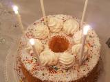Chiffon cake di compleanno